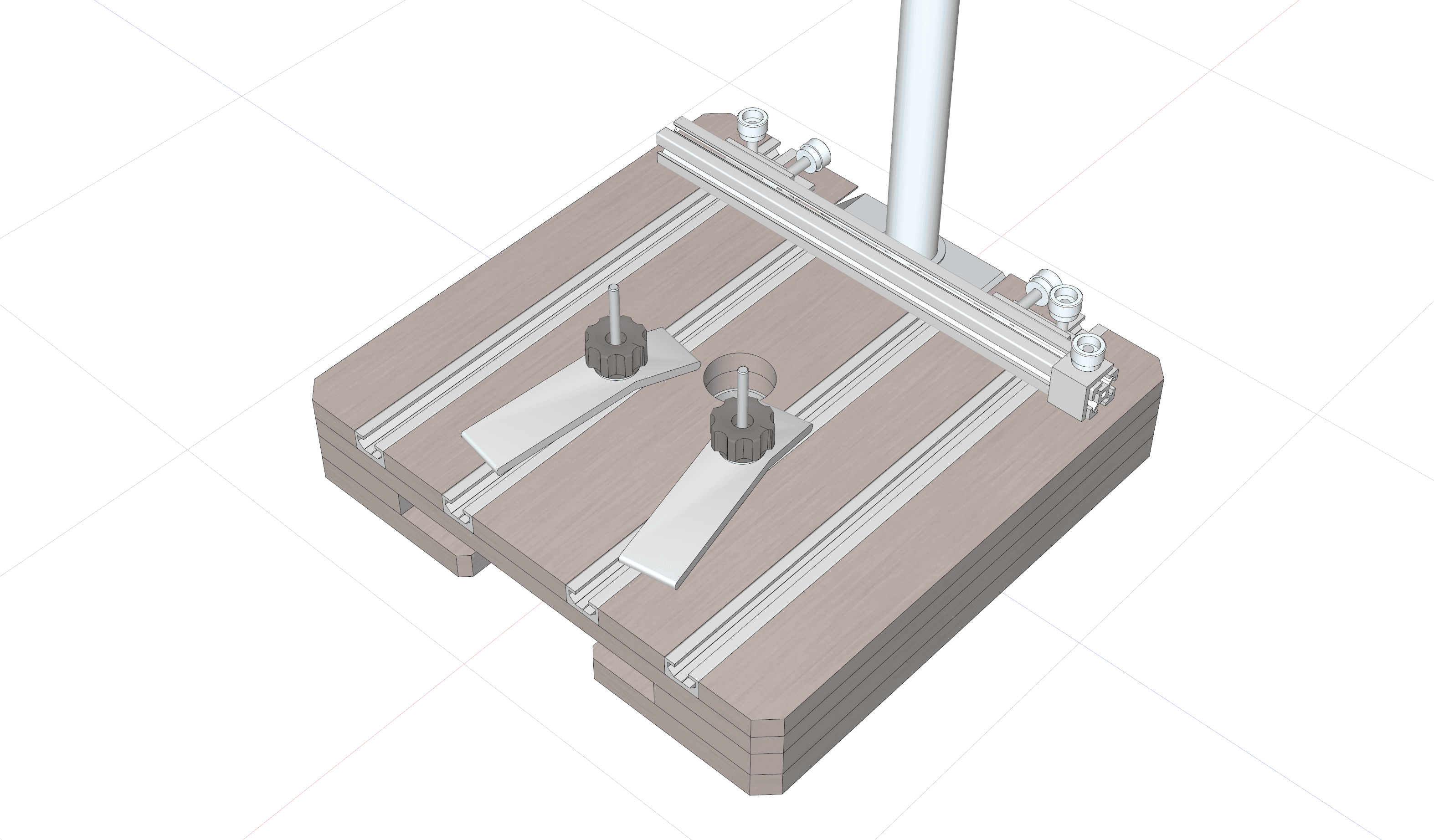 ドリルスタンド用の作業テーブル