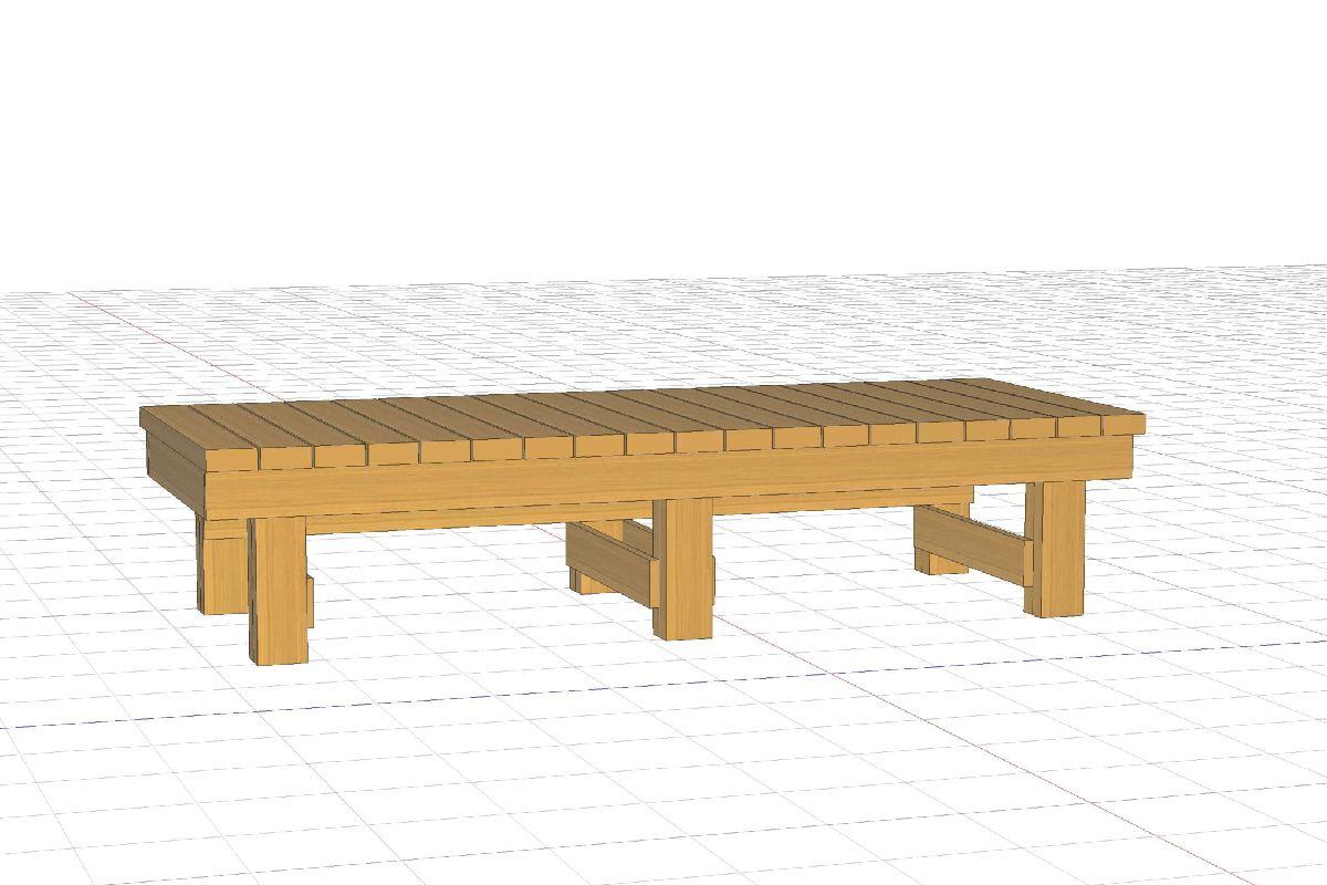 縁台（ミニデッキ）2X4 6f