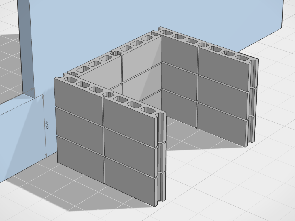 caDIY3Dでブロックの数量と予算を集計