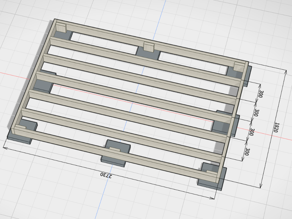caDIY3Dでフェンス・小屋の寸法を確認