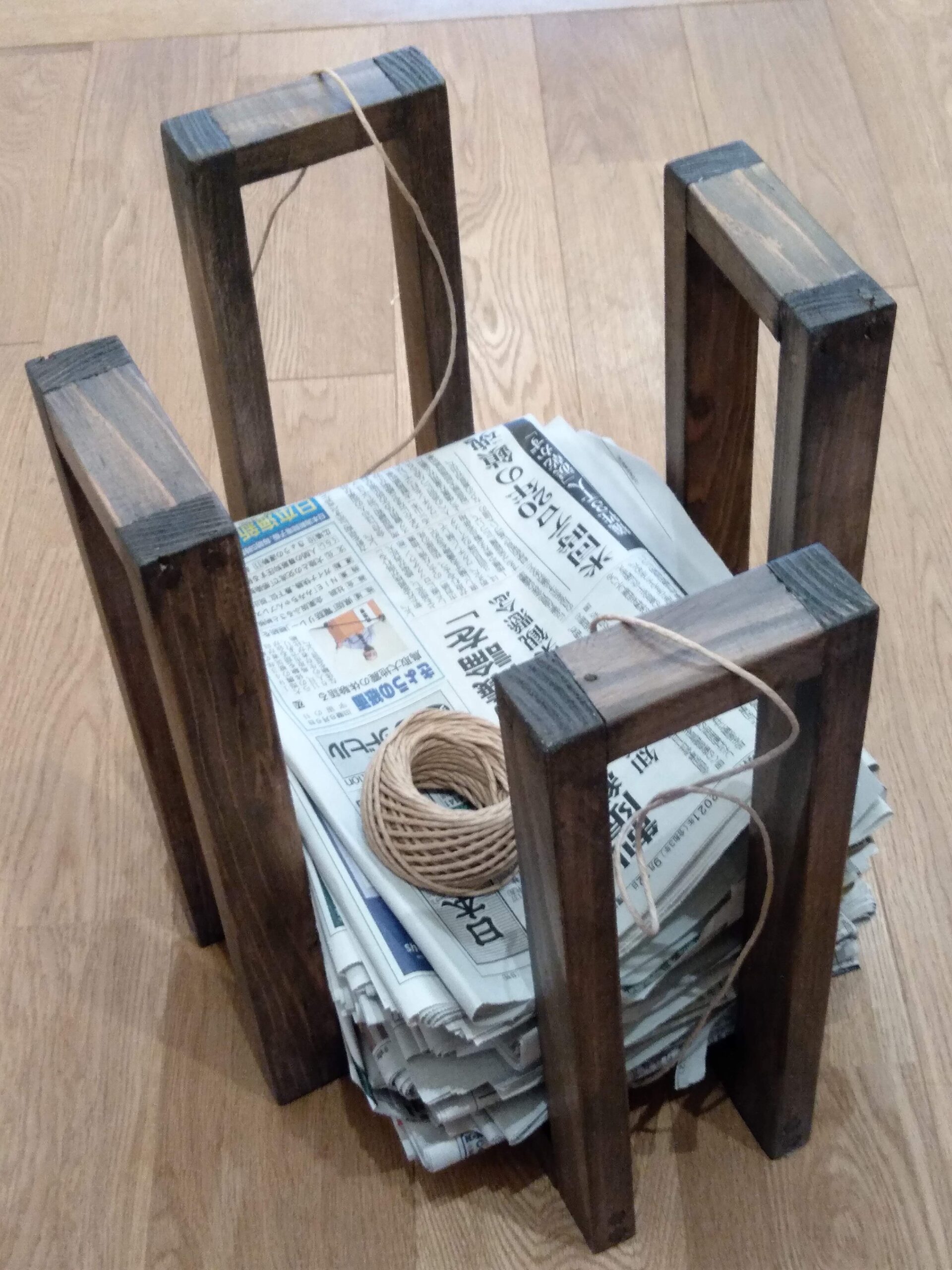 新聞紙ラック 使用例2