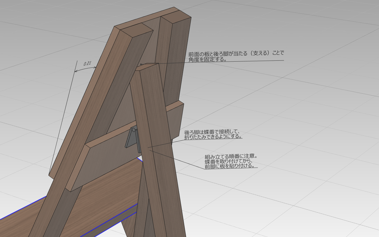 イーゼル 構造詳細
